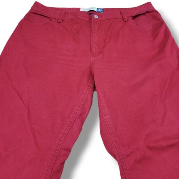 Vintage Gap Jeans Size 16A W36"xL28.5" Women's Red Gap Bootcut Stretch Jeans Y2k - Picture 4 of 7